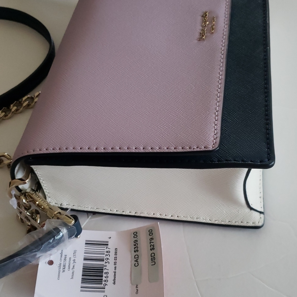 Kate Spade Lilac and Navy Blue Cameron Crossbody